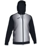 Joma 82P4R1287 أسود أبيض سوبرنوفا سترة مقنعين رجال