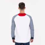 Joma 82P4R1292 أبيض أزرق كحلي أحمر قميص من النوع الثقيل أساسي الثاني رجال - Image 9