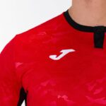 Joma 82P4R1295 أحمر أسود قميص قصير الأكمام toletum الثاني رجال - Image 4