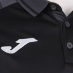Joma 82P4R1296 أسود رمادي غامق قميص بولو قصير الأكمام أساسي الثاني رجال - Image 3
