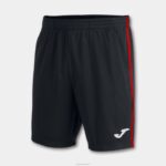 Joma 82P4R130 أسود أحمر شورت برمودا مفتوح ثالثا رجال
