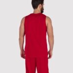 Joma 82P4R1310 أحمر بلا أكمام سلة كومبي تي شيرت رجال - Image 4