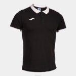 Joma 82P4R1337 أسود قميص بولو بأكمام قصيرة مريحة II رجال