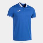 Joma 82P4R1339 أزرق ملكي أبيض بطولة قميص بولو قصير الاكمام vi رجال - Image 3