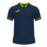 Joma 82P4R1342 الأزرق الداكن أصفر فلوري بطولة قميص بولو قصير الاكمام vi رجال - Image 2