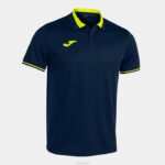 Joma 82P4R1342 الأزرق الداكن أصفر فلوري بطولة قميص بولو قصير الاكمام vi رجال