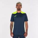 Joma 82P4R1344 الأزرق الداكن أصفر فلوري بطولة قميص قصير الأكمام سادسا رجال - Image 2