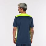 Joma 82P4R1344 الأزرق الداكن أصفر فلوري بطولة قميص قصير الأكمام سادسا رجال - Image 3