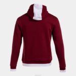 Joma 82P4R1346 بورجوندي أبيض سترة مقنعين مريحة الثاني رجال - Image 2