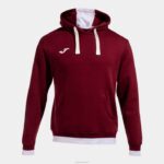 Joma 82P4R1346 بورجوندي أبيض سترة مقنعين مريحة الثاني رجال