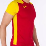 Joma 82P4R1357 احمر اصفر قميص قصير الأكمام سجل الثاني رجال - Image 6