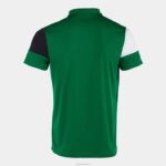 Joma 82P4R1362 أخضر أسود أبيض قميص بولو بأكمام قصيرة طاقم v رجال - Image 2