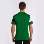 Joma 82P4R1362 أخضر أسود أبيض قميص بولو بأكمام قصيرة طاقم v رجال - Image 5
