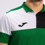 Joma 82P4R1362 أخضر أسود أبيض قميص بولو بأكمام قصيرة طاقم v رجال - Image 6