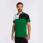 Joma 82P4R1362 أخضر أسود أبيض قميص بولو بأكمام قصيرة طاقم v رجال - Image 8