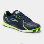 Joma 82P4R1368 الأزرق الداكن والأصفر أحذية كرة الصالات المراوغة 23 داخلي - Image 4