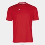 Joma 82P4R1374 أحمر قميص قصير الأكمام كومبي رجال