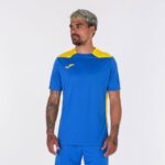 Joma 82P4R1412 الأزرق الملكي الأصفر بطولة قميص قصير الأكمام سادسا رجال - Image 2