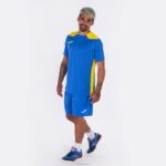 Joma 82P4R1412 الأزرق الملكي الأصفر بطولة قميص قصير الأكمام سادسا رجال - Image 7