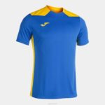 Joma 82P4R1412 الأزرق الملكي الأصفر بطولة قميص قصير الأكمام سادسا رجال - Image 9