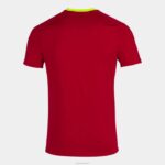 Joma 82P4R1432 احمر اصفر قميص بأكمام قصيرة النمر الثالث رجال - Image 2