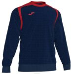 Joma 82P4R1466 الأزرق الداكن الأحمر بطولة قميص من النوع الثقيل v رجال