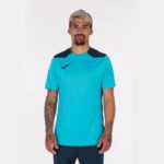 Joma 82P4R1469 الفلورسنت الفيروز الأزرق الداكن بطولة قميص قصير الأكمام سادسا رجال - Image 2