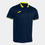 Joma 82P4R1472 الأزرق الداكن والأصفر بطولة قميص بولو قصير الاكمام vi رجال