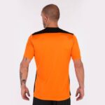 Joma 82P4R1475 برتقالي أسود بطولة قميص قصير الأكمام سادسا رجال - Image 3