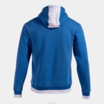 Joma 82P4R1476 أزرق ملكي أبيض سترة مقنعين مريحة الثاني رجال - Image 2