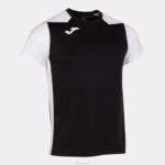 Joma 82P4R1482 أسود أبيض قميص قصير الأكمام سجل الثاني رجال