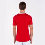 Joma 82P4R1523 احمر ابيض قميص بأكمام قصيرة العلم الثاني رجال - Image 5