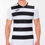 Joma 82P4R1524 أبيض أسود قميص بأكمام قصيرة europa iv رجال - Image 2