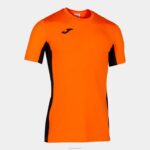 Joma 82P4R1525 برتقالي أسود قميص بأكمام قصيرة superliga رجال