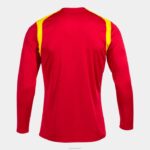 Joma 82P4R1527 احمر اصفر بطولة القميص بأكمام طويلة v رجال - Image 6