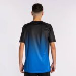 Joma 82P4R1553 الأزرق الملكي الأسود قميص بأكمام قصيرة النمر الرابع رجال - Image 3