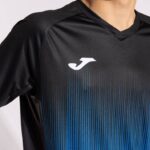 Joma 82P4R1553 الأزرق الملكي الأسود قميص بأكمام قصيرة النمر الرابع رجال - Image 4