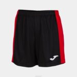 Joma 82P4R1569 أسود أحمر شورت ماكسي نحيف