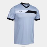Joma 82P4R158 السماء الزرقاء البحرية الزرقاء البيضاء قميص قصير الأكمام المحكمة رجال