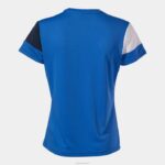 Joma 82P4R1600 الأزرق الملكي الأزرق الداكن الأبيض قميص طاقم قصير الأكمام v نحيف - Image 2