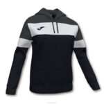 Joma 82P4R1621 أسود أبيض رمادي غامق طاقم سترة مقنعين رابعا نحيف