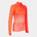 Joma 82P4R1625 نيون المرجان الأبيض قميص من النوع الثقيل النخبة السابع نحيف