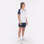 Joma 82P4R1629 أبيض كحلي قميص بأكمام قصيرة أكاديمية رابعا نحيف - Image 4
