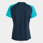 Joma 82P4R1630 الأزرق الداكن الفيروز الفلوريسنت قميص بأكمام قصيرة أكاديمية رابعا نحيف - Image 2