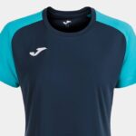 Joma 82P4R1630 الأزرق الداكن الفيروز الفلوريسنت قميص بأكمام قصيرة أكاديمية رابعا نحيف - Image 4