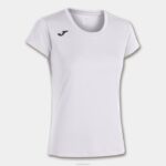 Joma 82P4R1634 أبيض قميص قصير الأكمام سجل الثاني نحيف