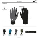 Joma 82P4R164 الرمادي الداكن مستكشف القفازات - Image 3