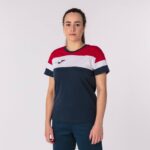 Joma 82P4R1678 الأزرق الداكن الأحمر الأبيض قميص بأكمام قصيرة طاقم رابعا نحيف - Image 5