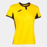 Joma 82P4R1682 أصفر أسود قميص قصير الأكمام toletum الثاني نحيف