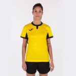 Joma 82P4R1682 أصفر أسود قميص قصير الأكمام toletum الثاني نحيف - Image 3